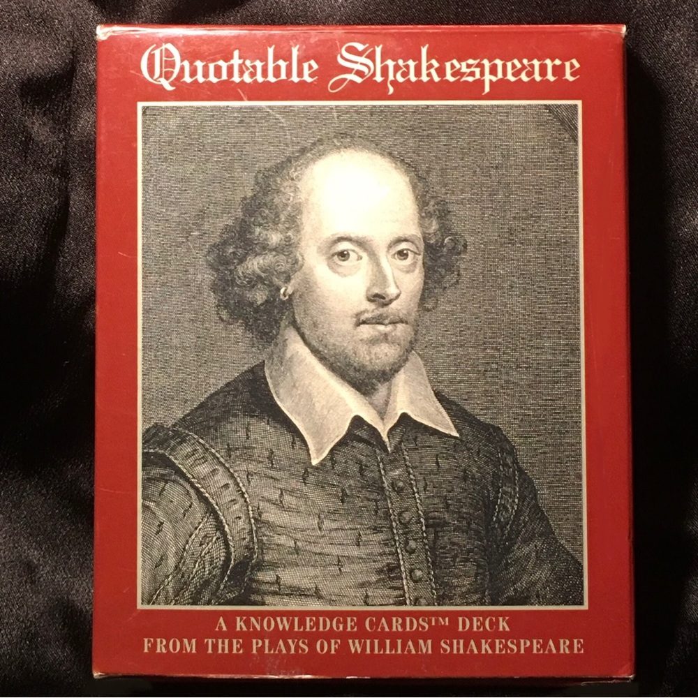 QUOTABLE SHAKESPEARE PACK OF 48 CARDS — KNOWLEDGE CARDS POMEGRANATE PUBLICATIONS